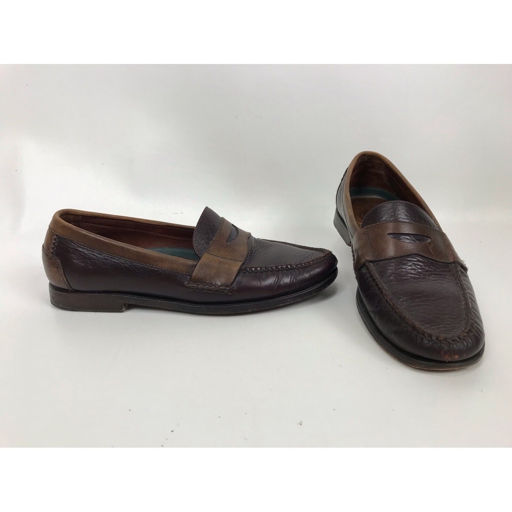 H.S. Trask Brown Penny Loafers shoes Men's US 9 M